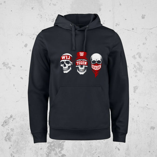 Hoodie: Wij tegen iedereen