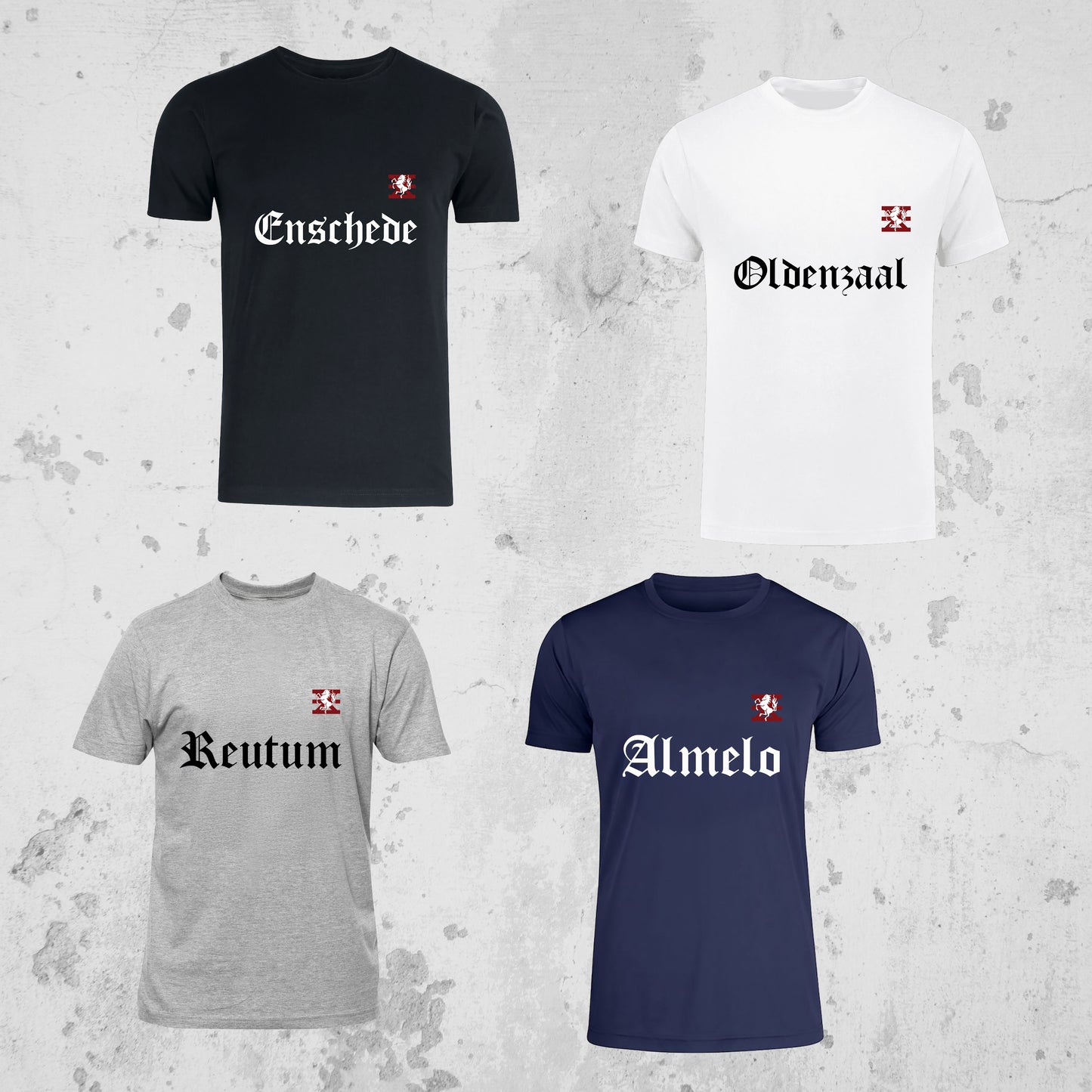 Retro Tshirt plaatsnaam