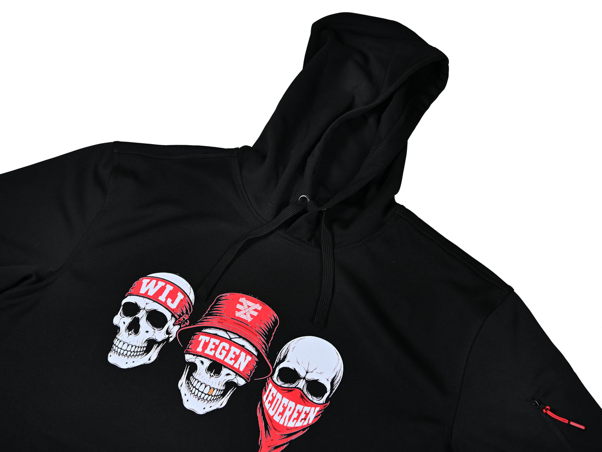 Hoodie: Wij tegen iedereen